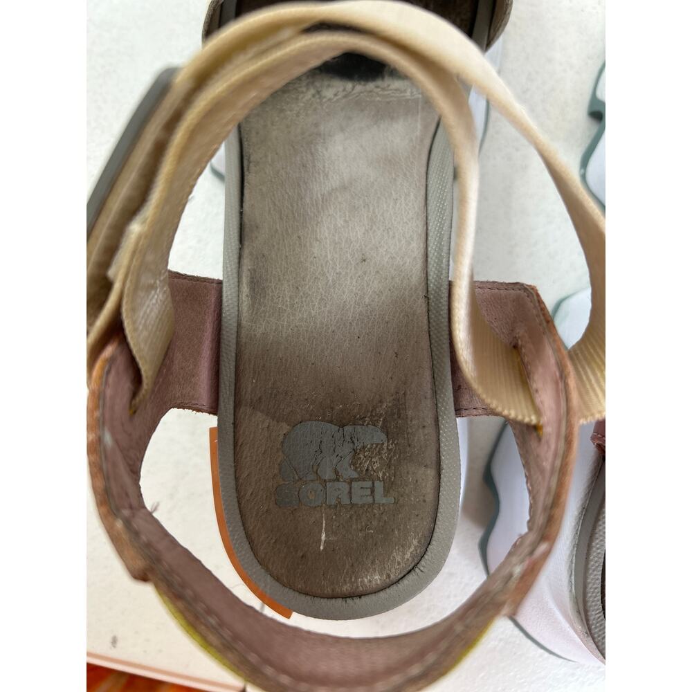 Sorel Women's Kinetic Sandal Size 10 Chalk, Eraser Pink Sporty Preppy - Picture 9 of 10